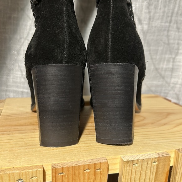 Free People Riley Whipstitch Tall Boots, 3” heel, Size 37/ 7 US EUC - Picture 7 of 12